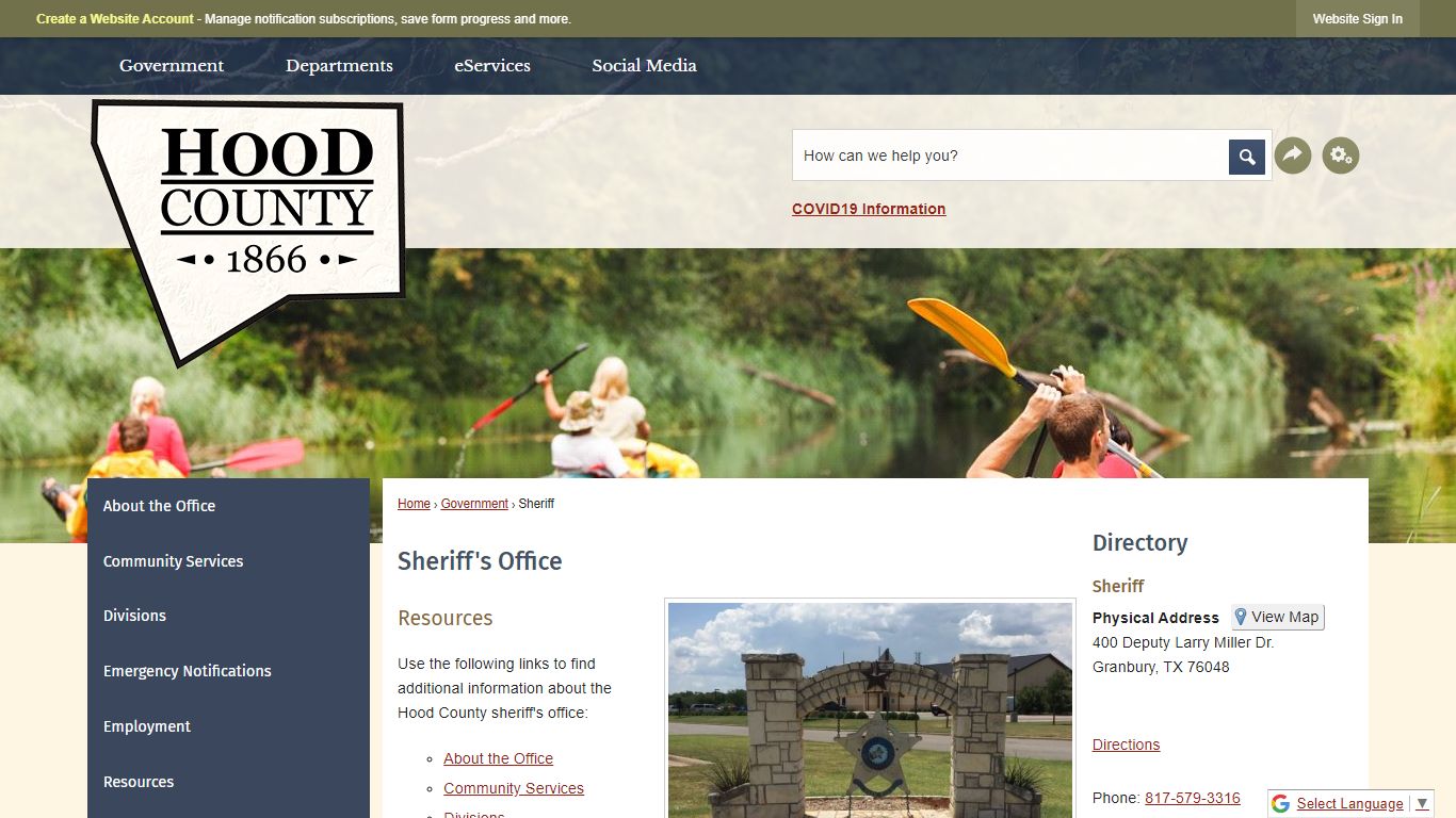 Sheriff's Office | Hood County, TX - Official Website